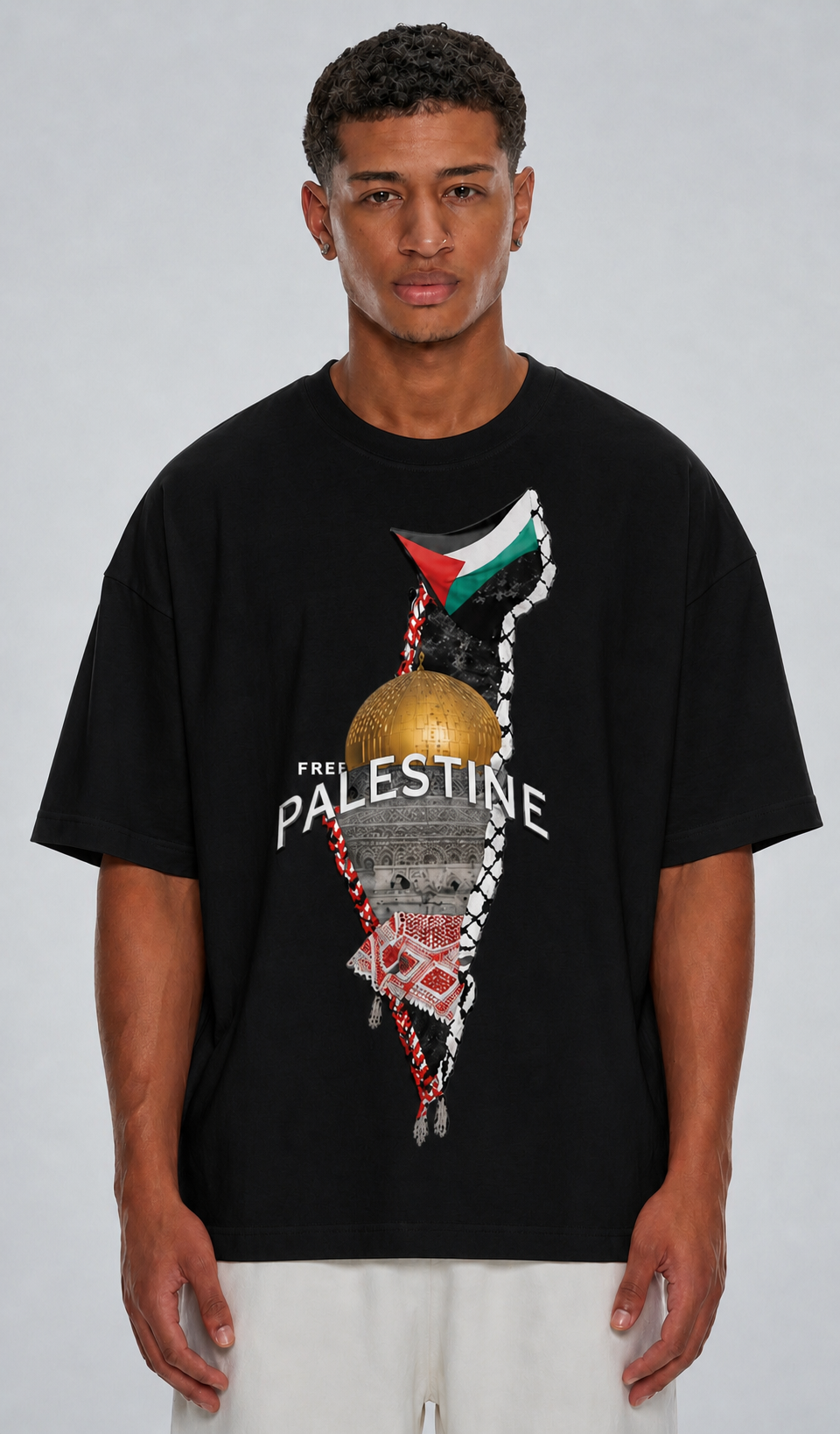 FREE PALESTINE - Oversized Shirt